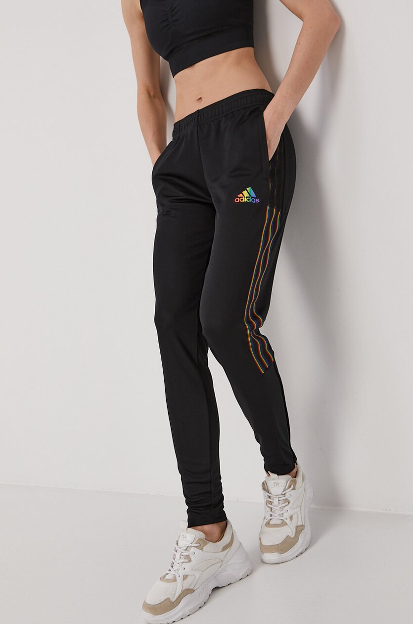 adidas Performance nadrág GS4717 fekete, női, sima | ANSWEAR.hu