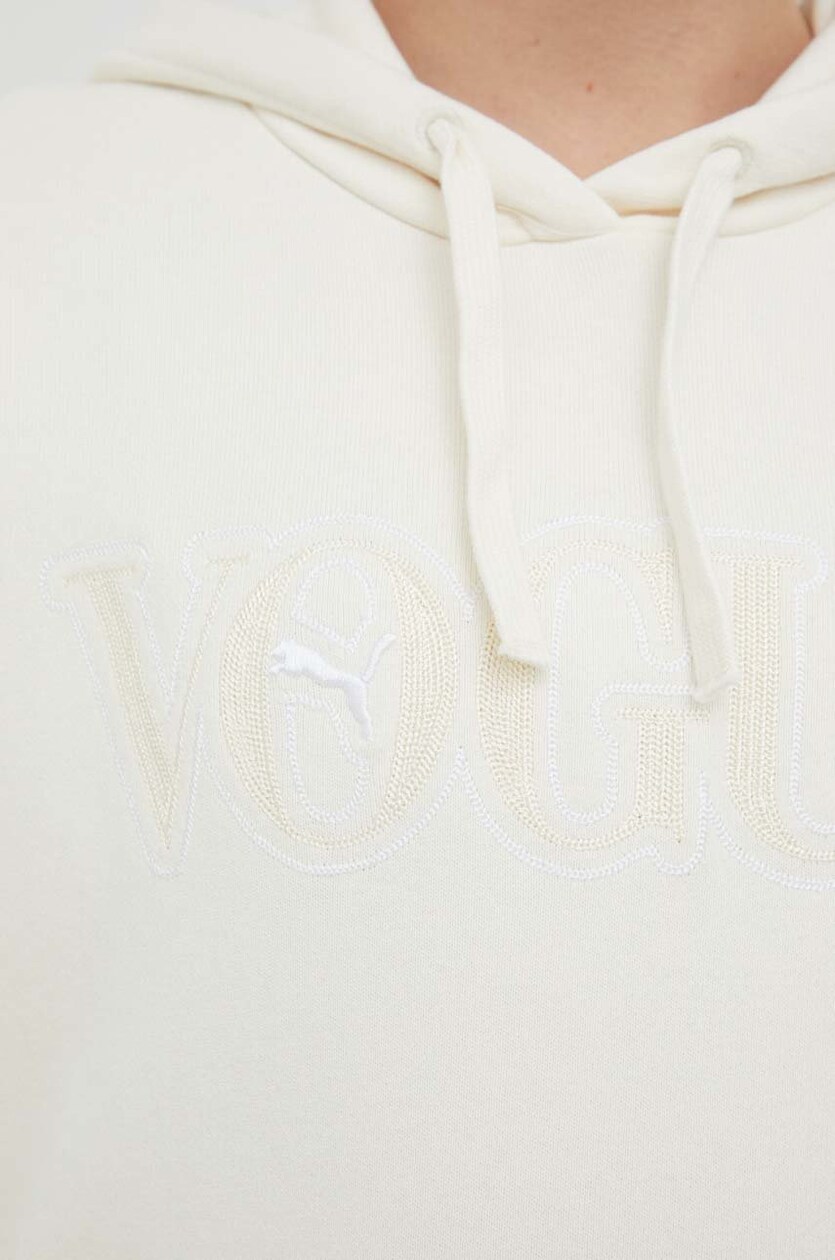 Puma tracksuit sweatshirt Puma x Vogue women's beige color