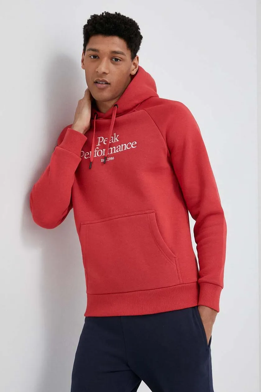 Peak performance shop hoodie red