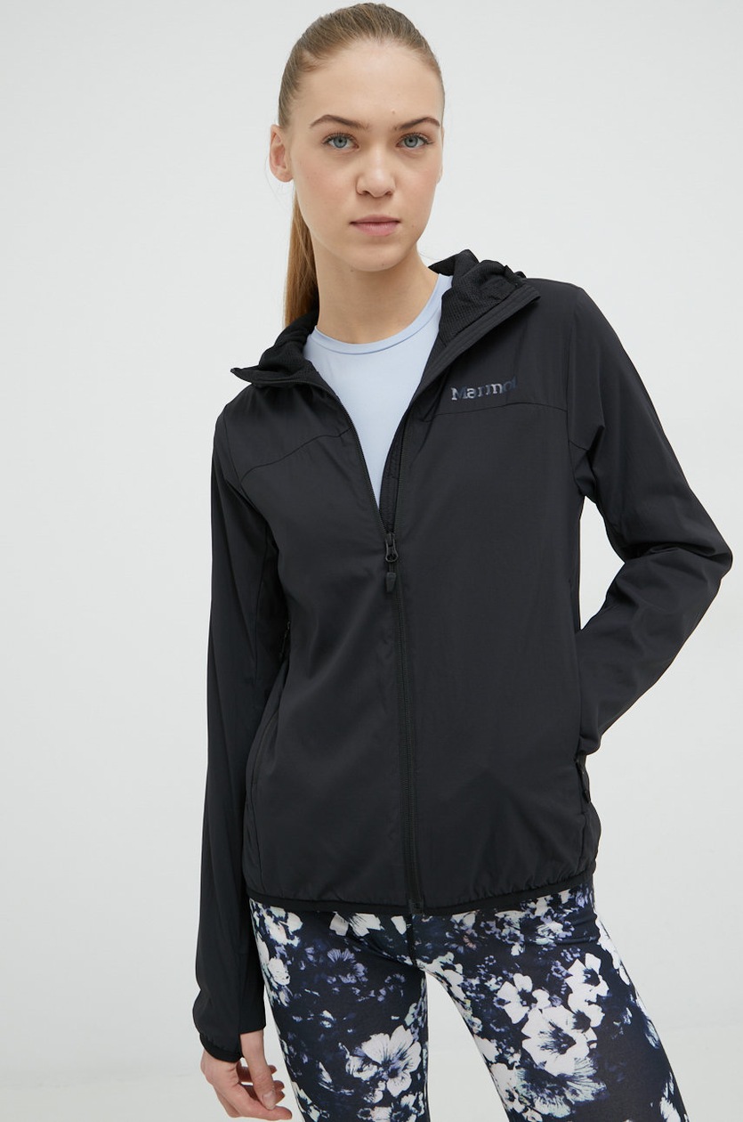 コート STELLA MCCARTNEY Women Outer 660046 3CU700 1000 BLACK Black adidas by Stella McCartney kurtka przeciwdeszczowa