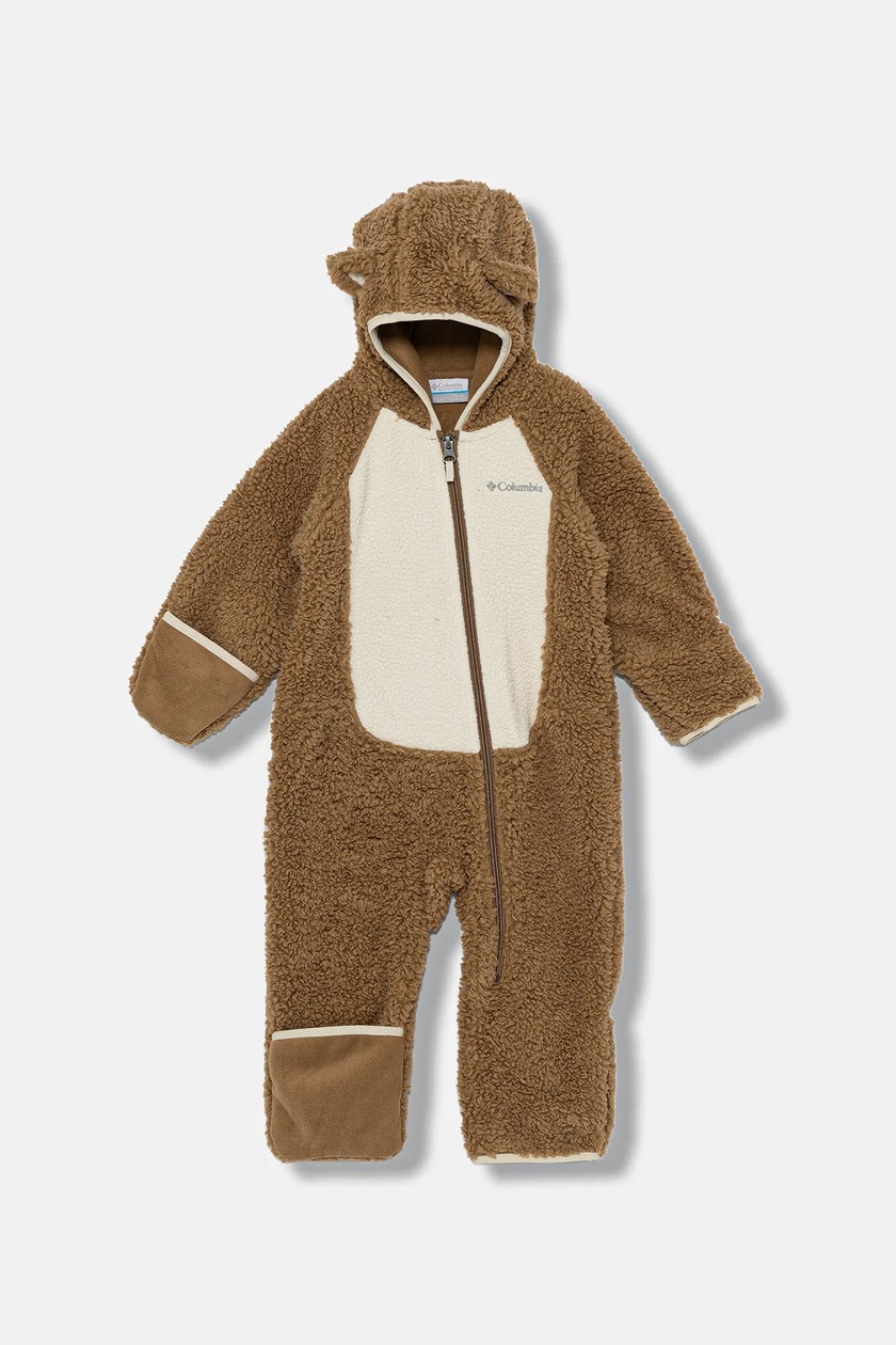 Columbia combinezon bebe Tiny Bear Bunting culoarea verde, 1523741