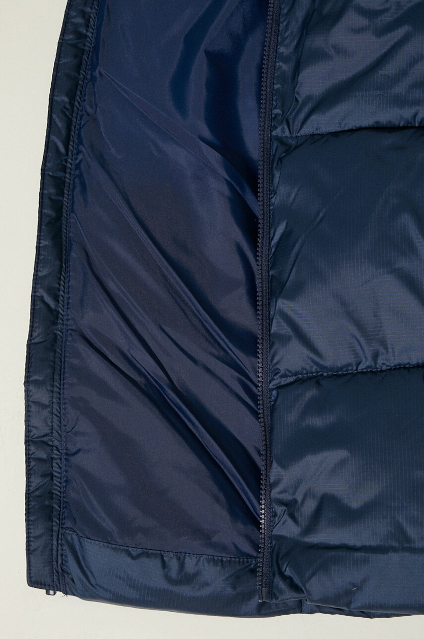 Columbia jacket Puffect Hooded Jacket men's navy blue color