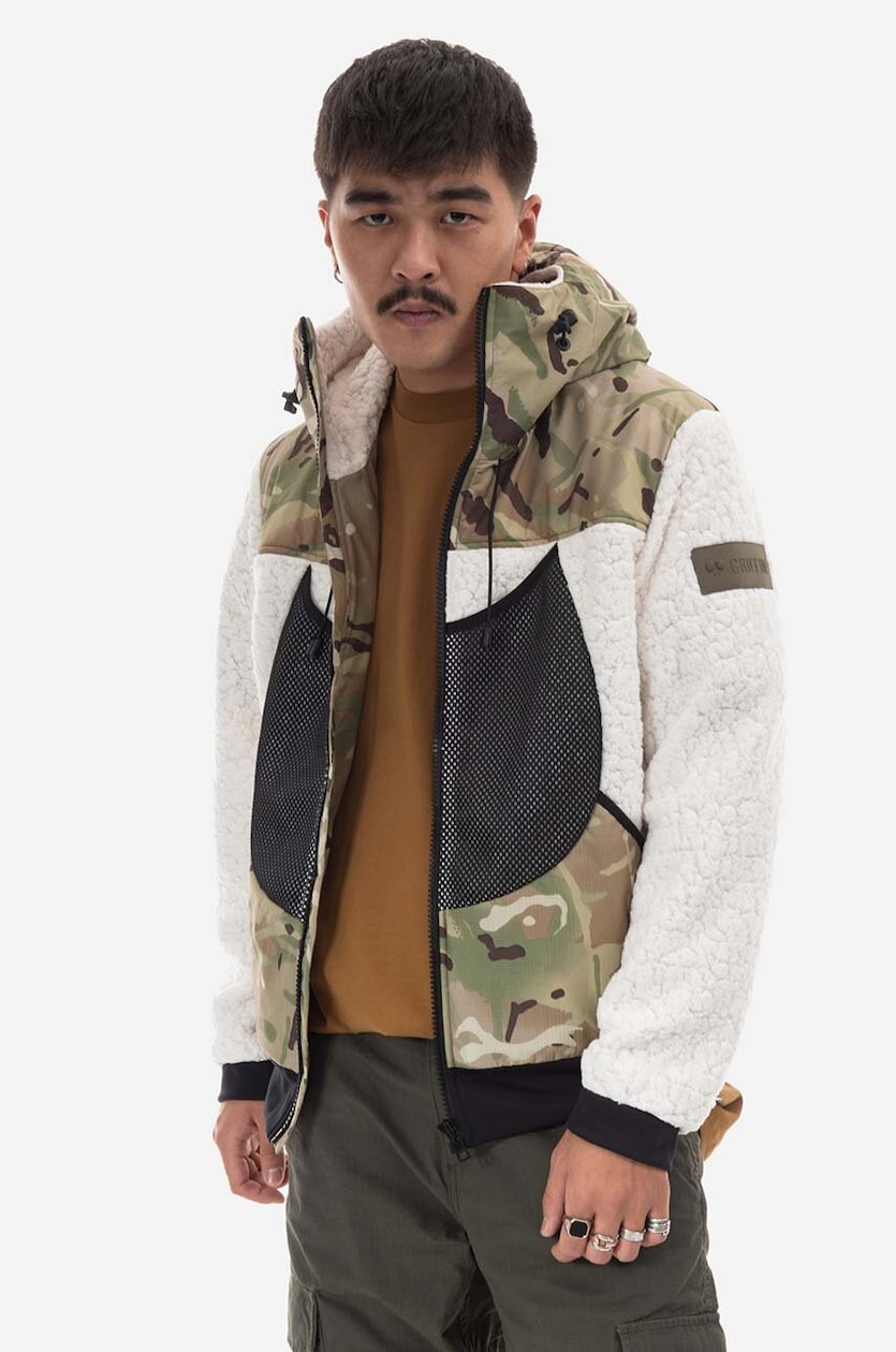 Griffin jacket Hooded Jogger men's green color at PRM US