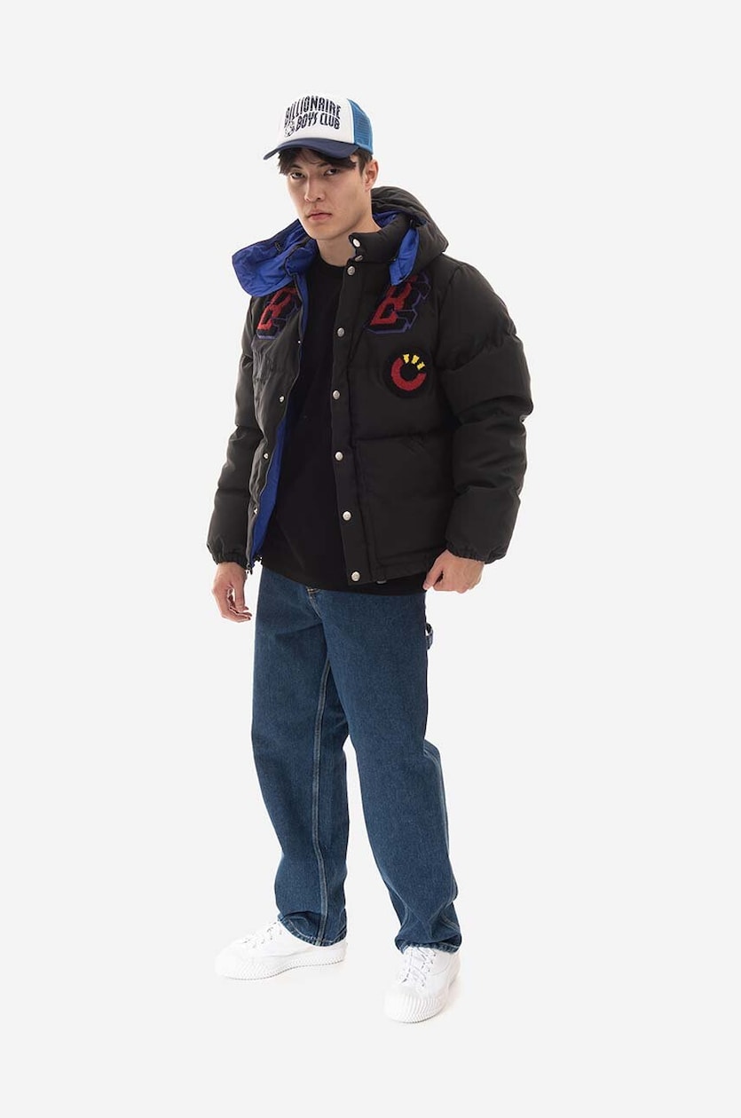 Billionaire Boys Club down jacket Leopard men's black color Billionaire Boys Club down jacket Leopard men's black color