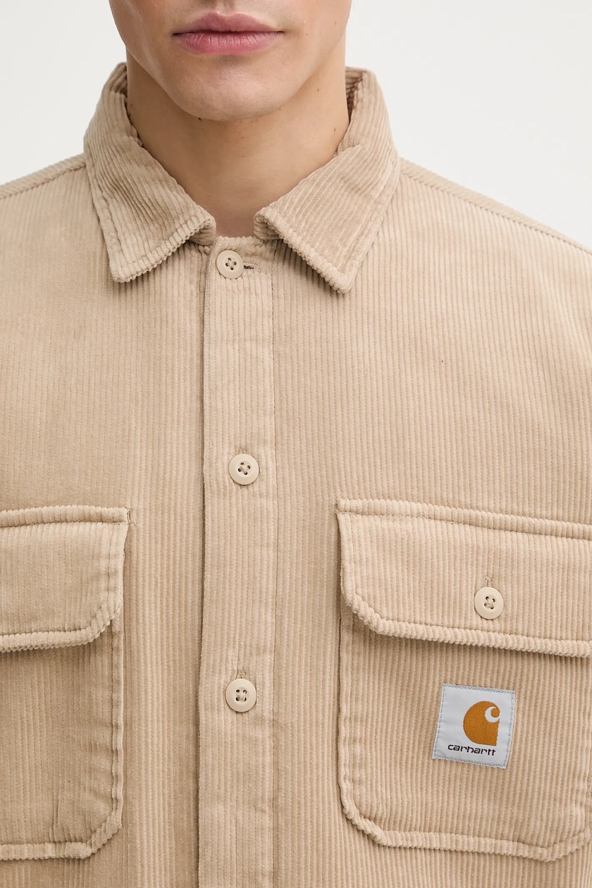 Carhartt WIP jacket Whitsome Shirt Jac men's beige color at PRM US