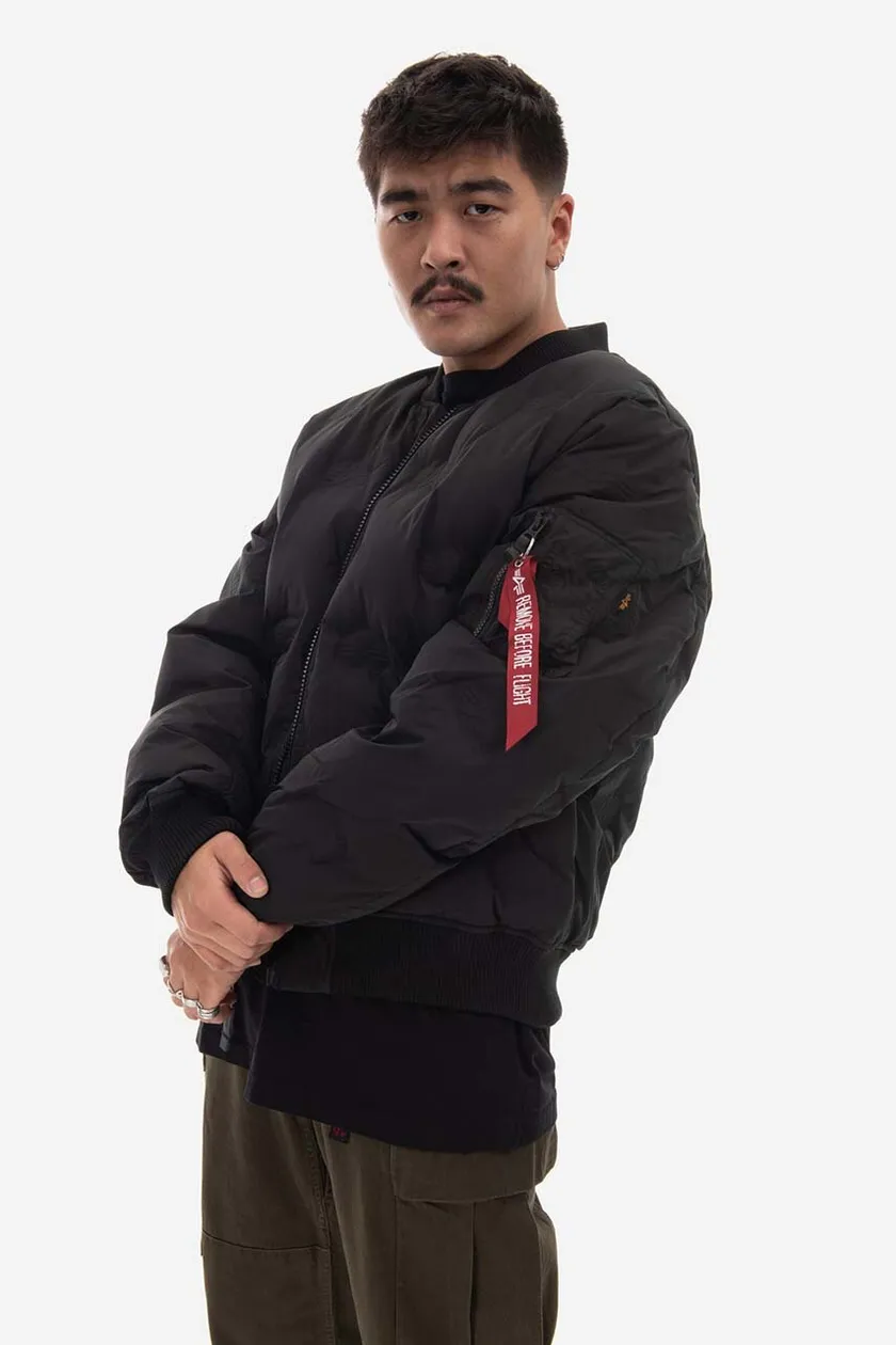 Alpha Industries bomber jacket Puffer menﾒs black color | buy on PRM