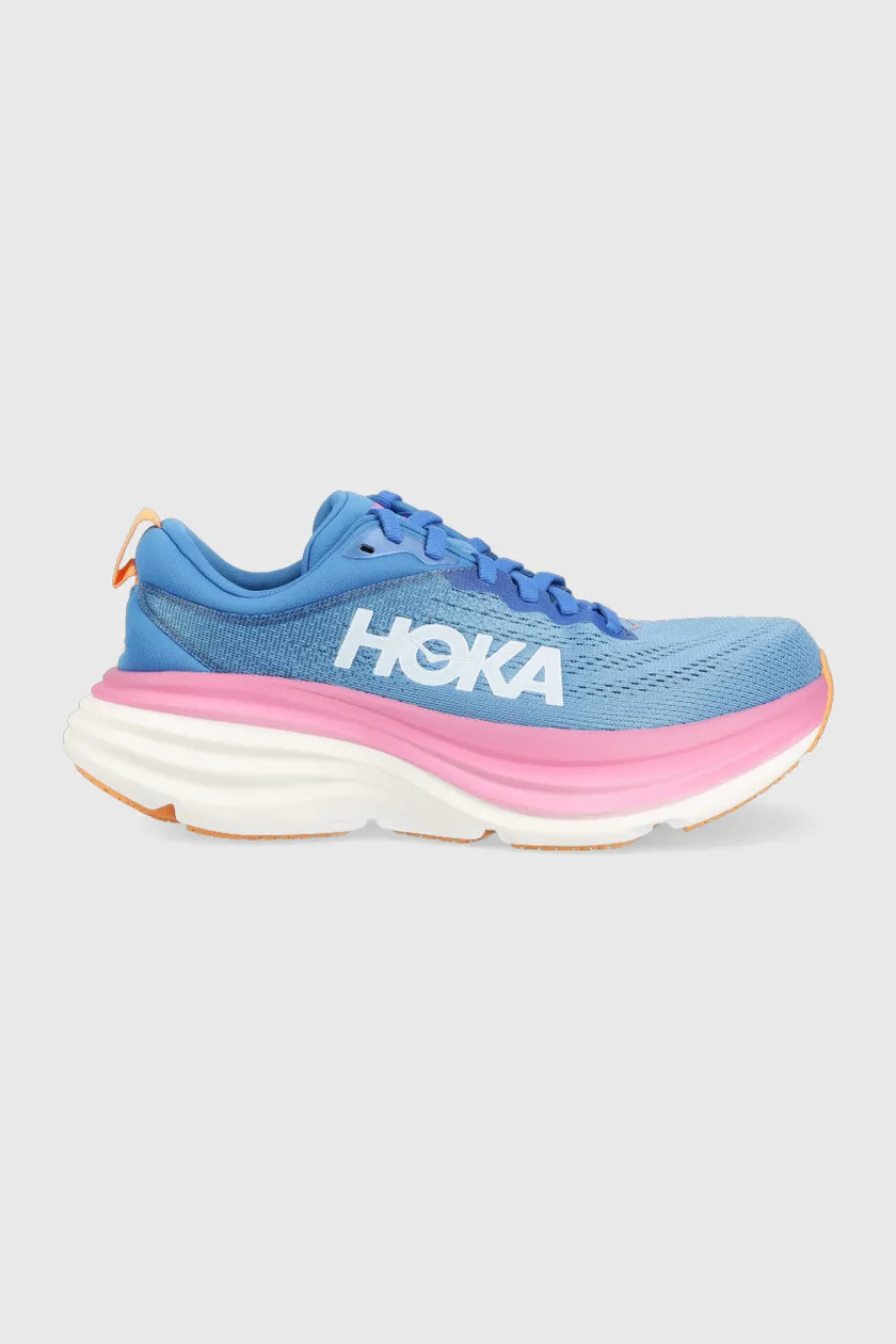 Hoka One One running shoes Bondi 8 blue color