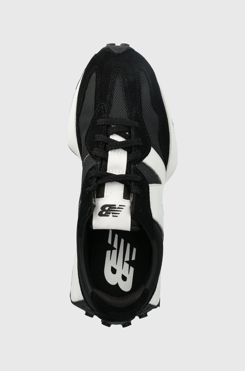New Balance 327 Black White N Logo MS327CBW at PRM US