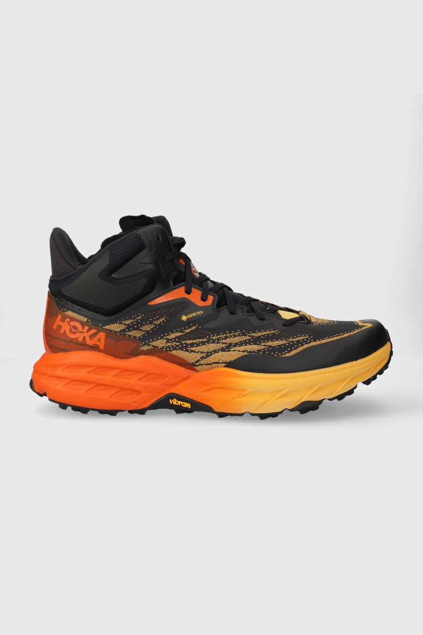 Hoka One One shoes Speedgoat 5 Mid GTX men's orange color | buy on PRM