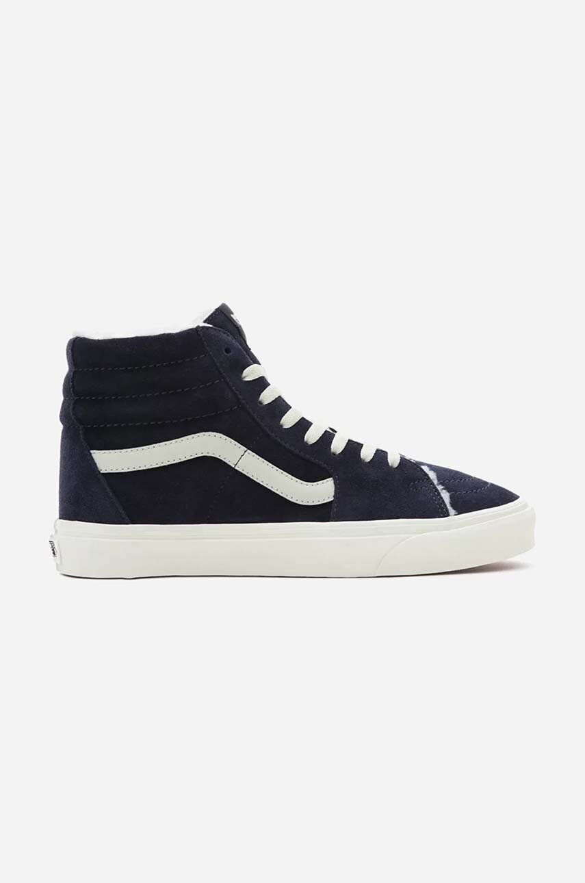 Semišové tenisky Vans UA SK8-Hi VN0005U9JDU-navy, tmavomodrá farba