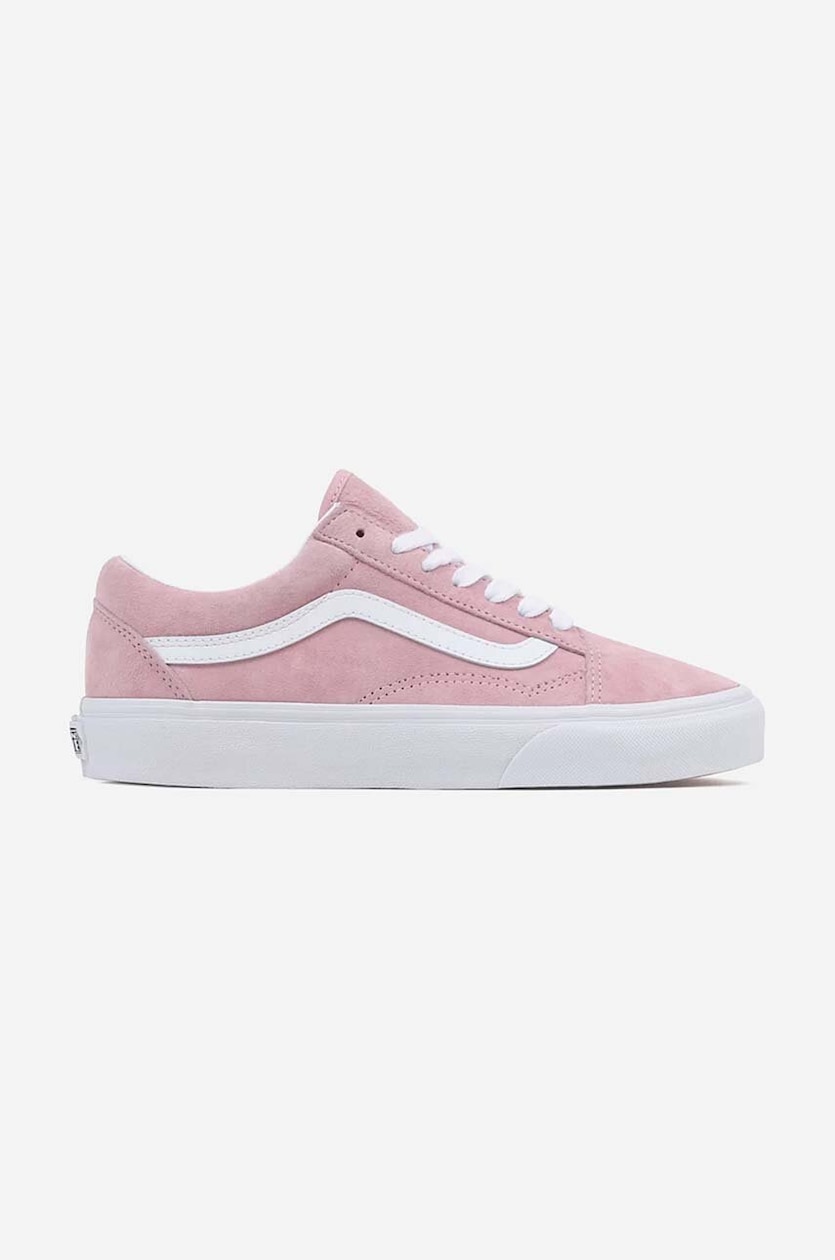 Vans suede plimsolls Old Skool pink color at PRM US