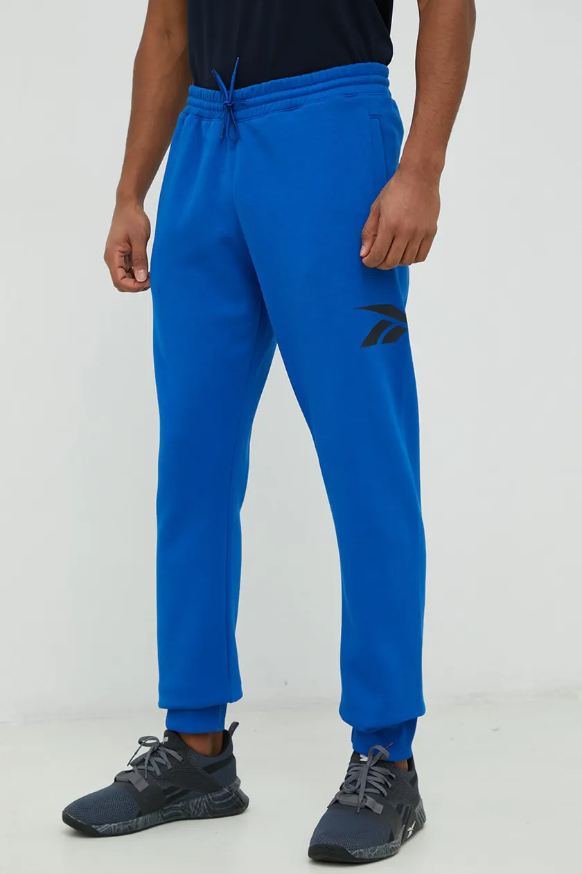 Reebok Classic spodnie dresowe niebieski gładkie Answear.com