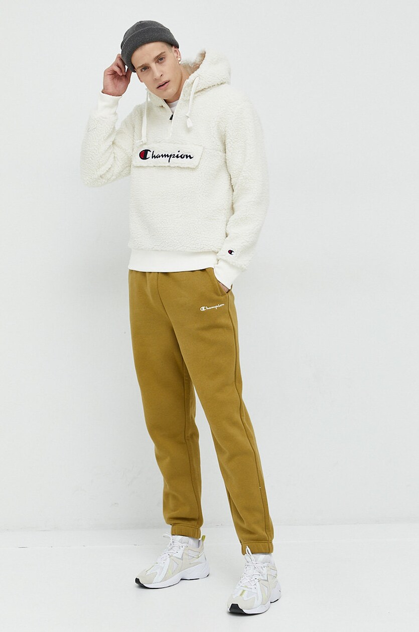 Beige champion sweatpants new arrivals