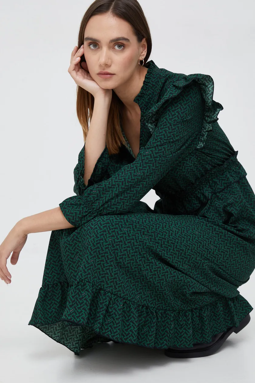 regn Giftig liter Vero Moda rochie culoarea verde, maxi, drept | ANSWEAR.ro
