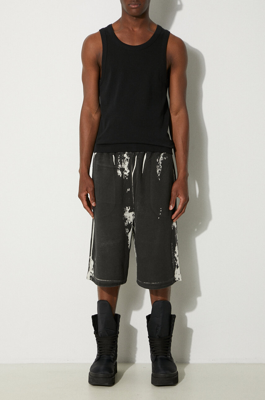 Rick Owens denim shorts Trucker Cut Offs men's black color Rick Owens denim shorts Trucker Cut Offs men's black color
