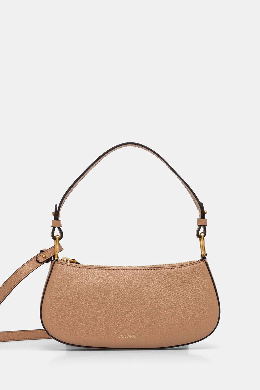 Coccinelle torebka zamszowa kolor brązowy | Answear.com