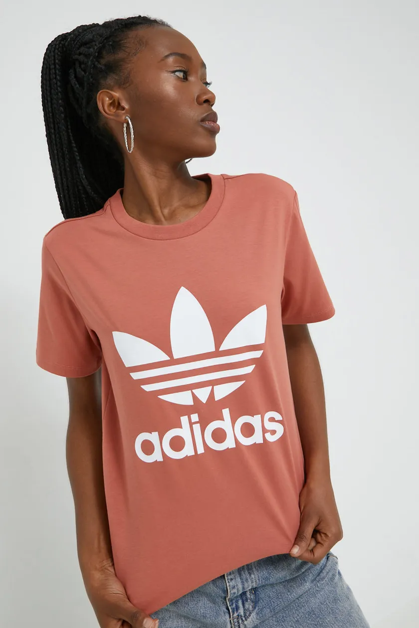 adidas Originals t-shirt women's orange color | buy on PRM