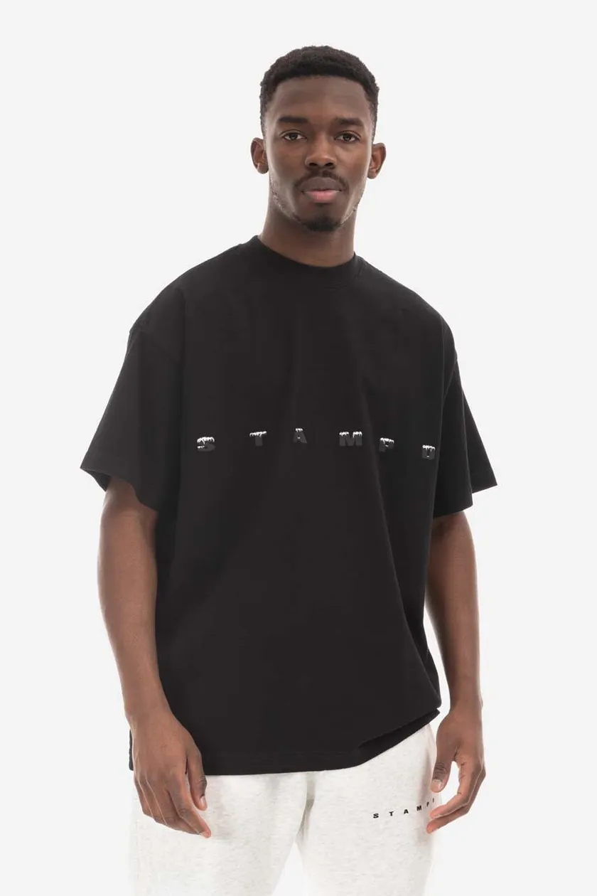 STAMPD cotton t-shirt black color buy on PRM