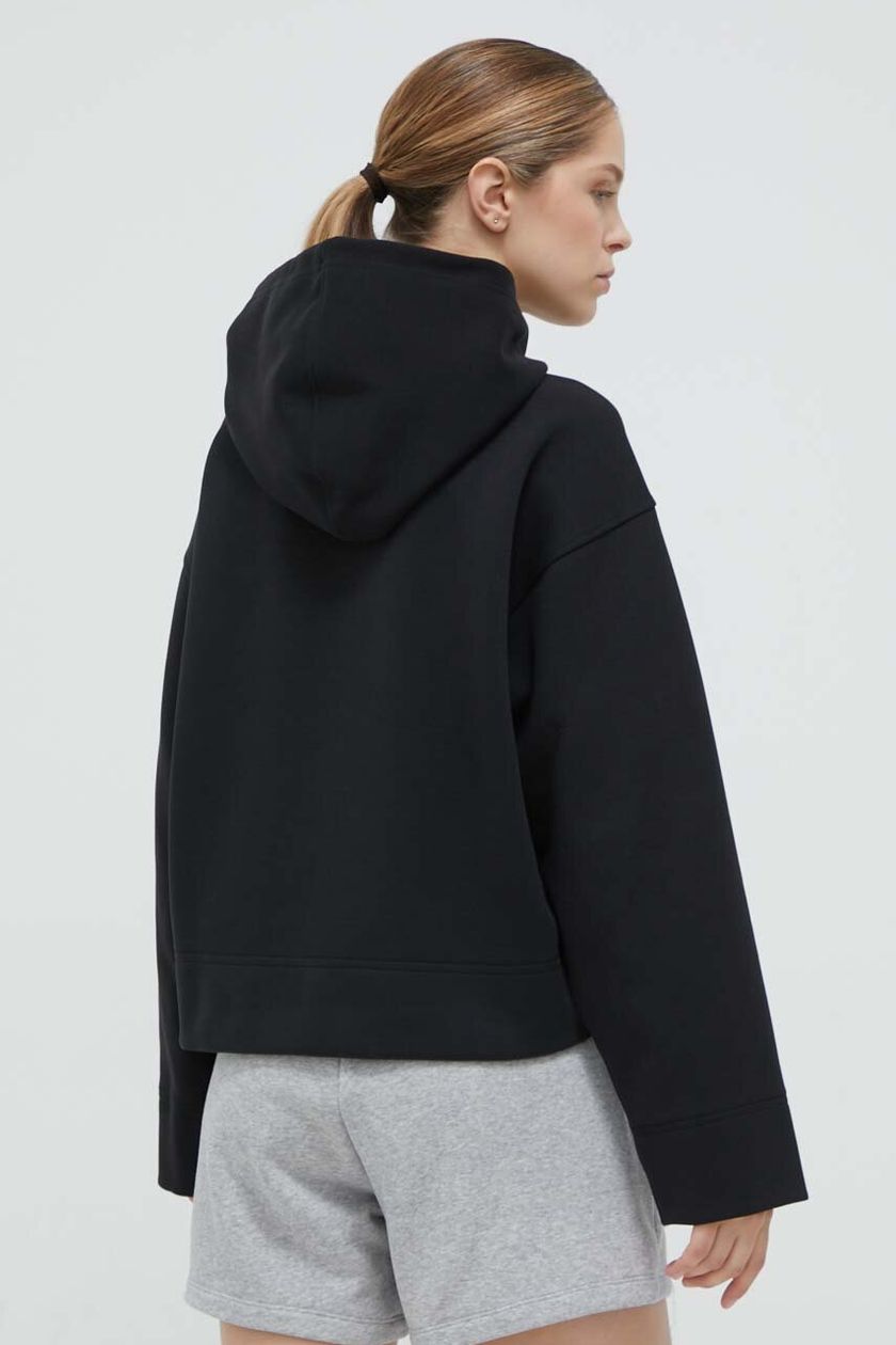 adidas Originals sweatshirt Premium Essentials Short Hoodie women's black  color | buy on PRM