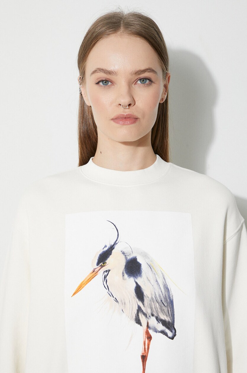 Heron Preston cotton sweatshirt Heron Bird Painted Crewneck Heron Preston cotton sweatshirt Heron Bird Painted Crewneck