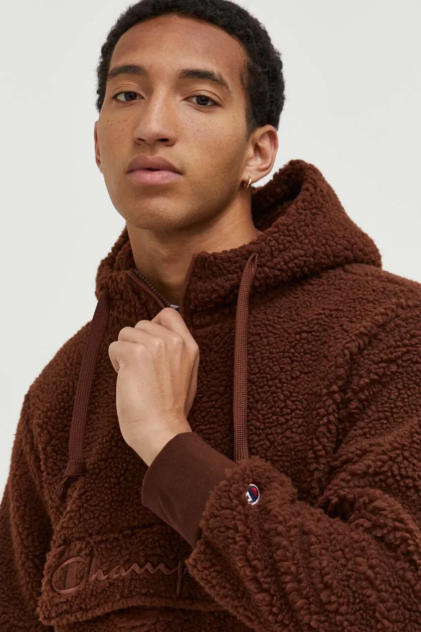 Champion sweater outlet brown jacket