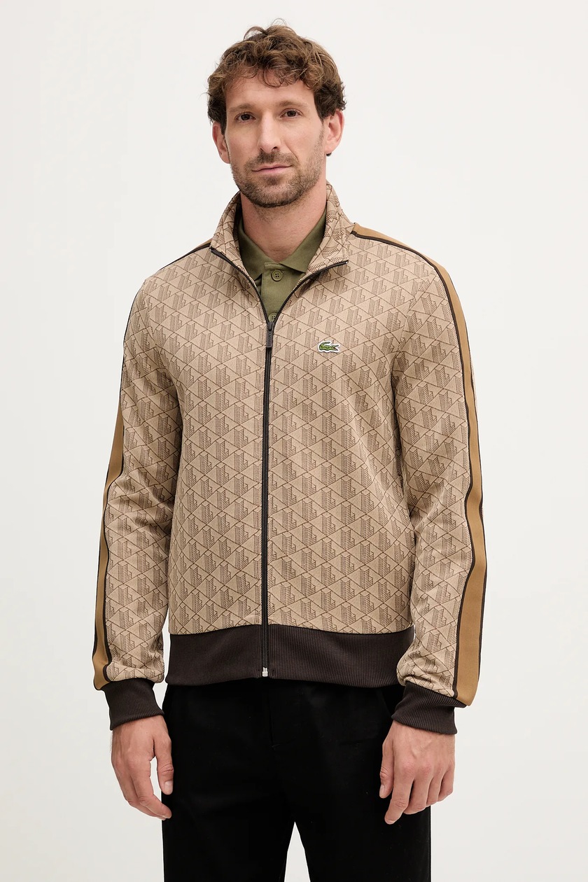 Lacoste sweatshirt men's brown color at PRM US