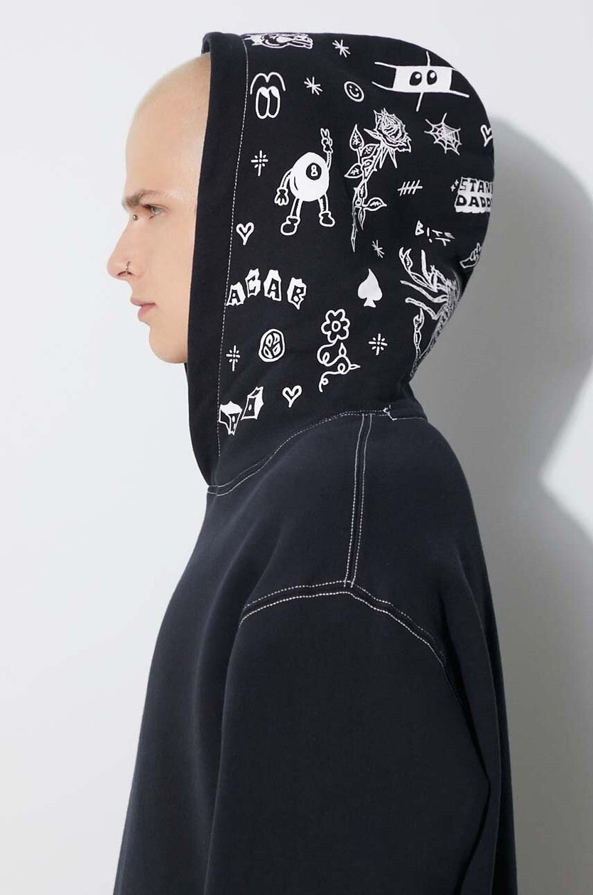 A-COLD-WALL* cotton sweatshirt Aspect Hoodie men's black color