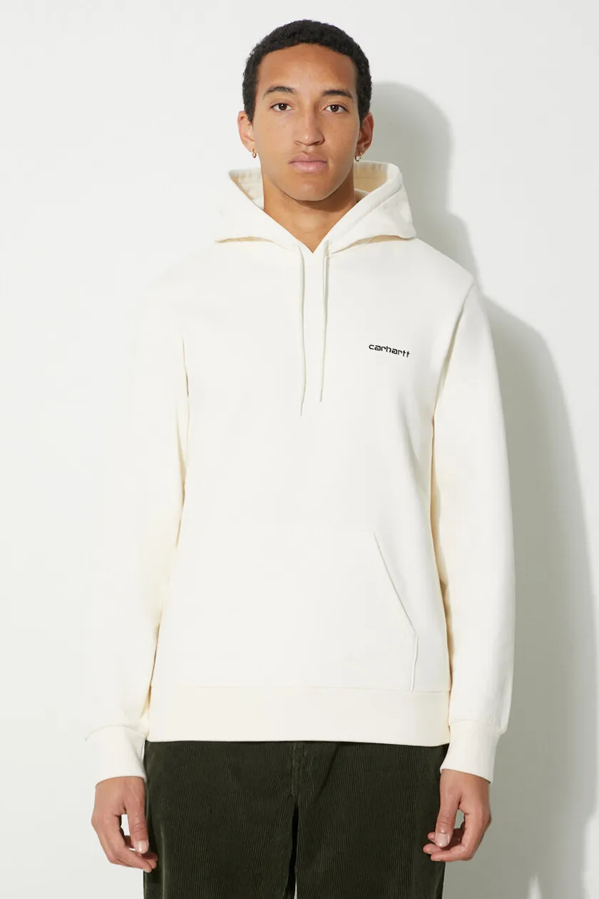 Carhartt WIP cotton sweatshirt men s beige color buy on PRM