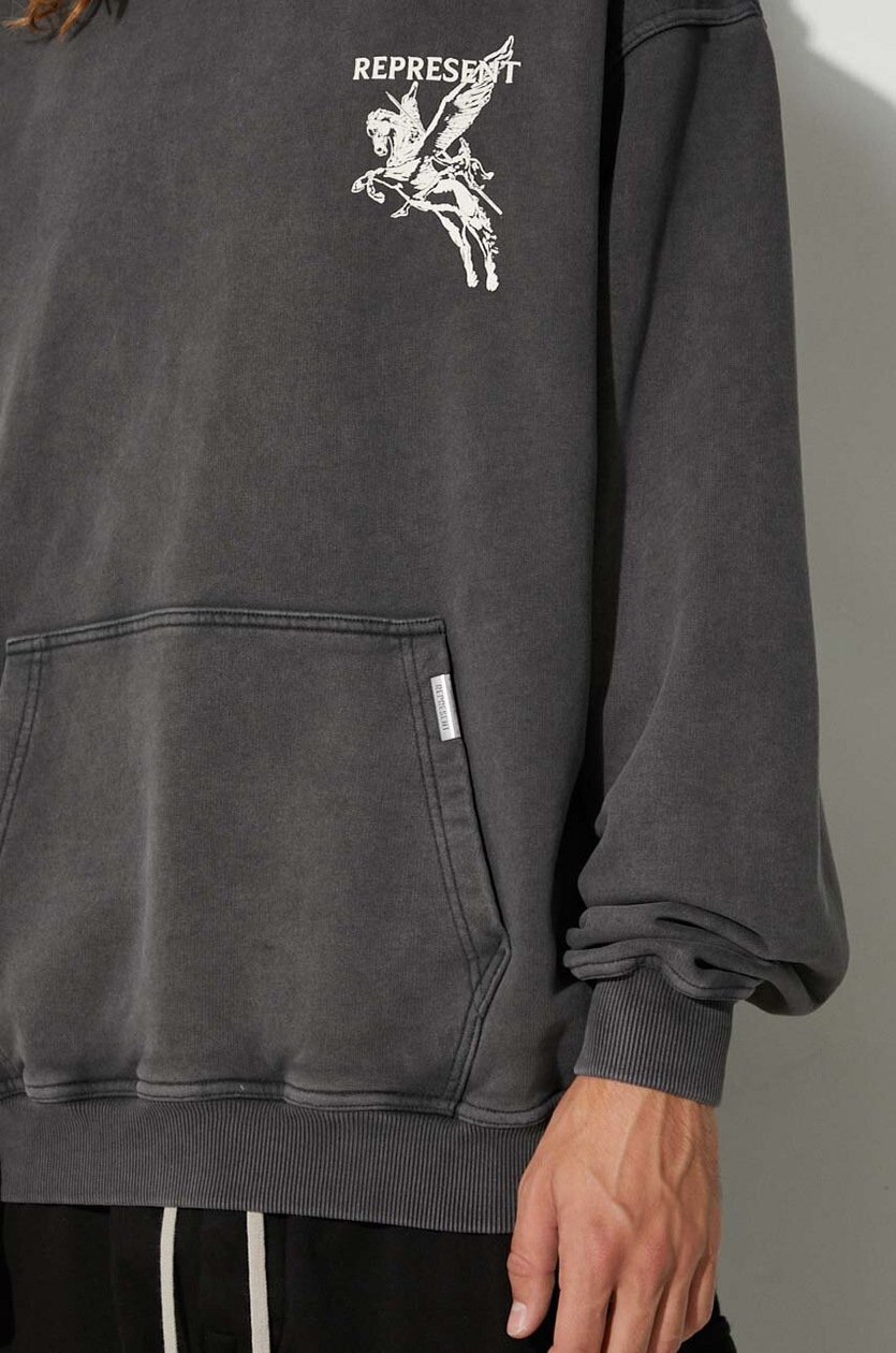 パーカー・フーディ REPRESENT Men Hoodies MLM4372 020 Grey Streetwear Hoodies & Graphic Hoodies | REPRESENT