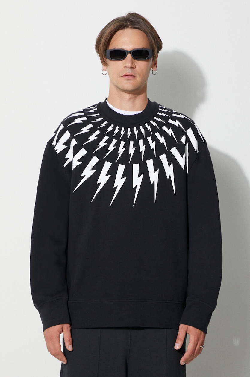 NEIL BARRETT｜SWEATSHIRTS (Easy Drop Shoulder Double Bol 26069095_55987334_600.jpg