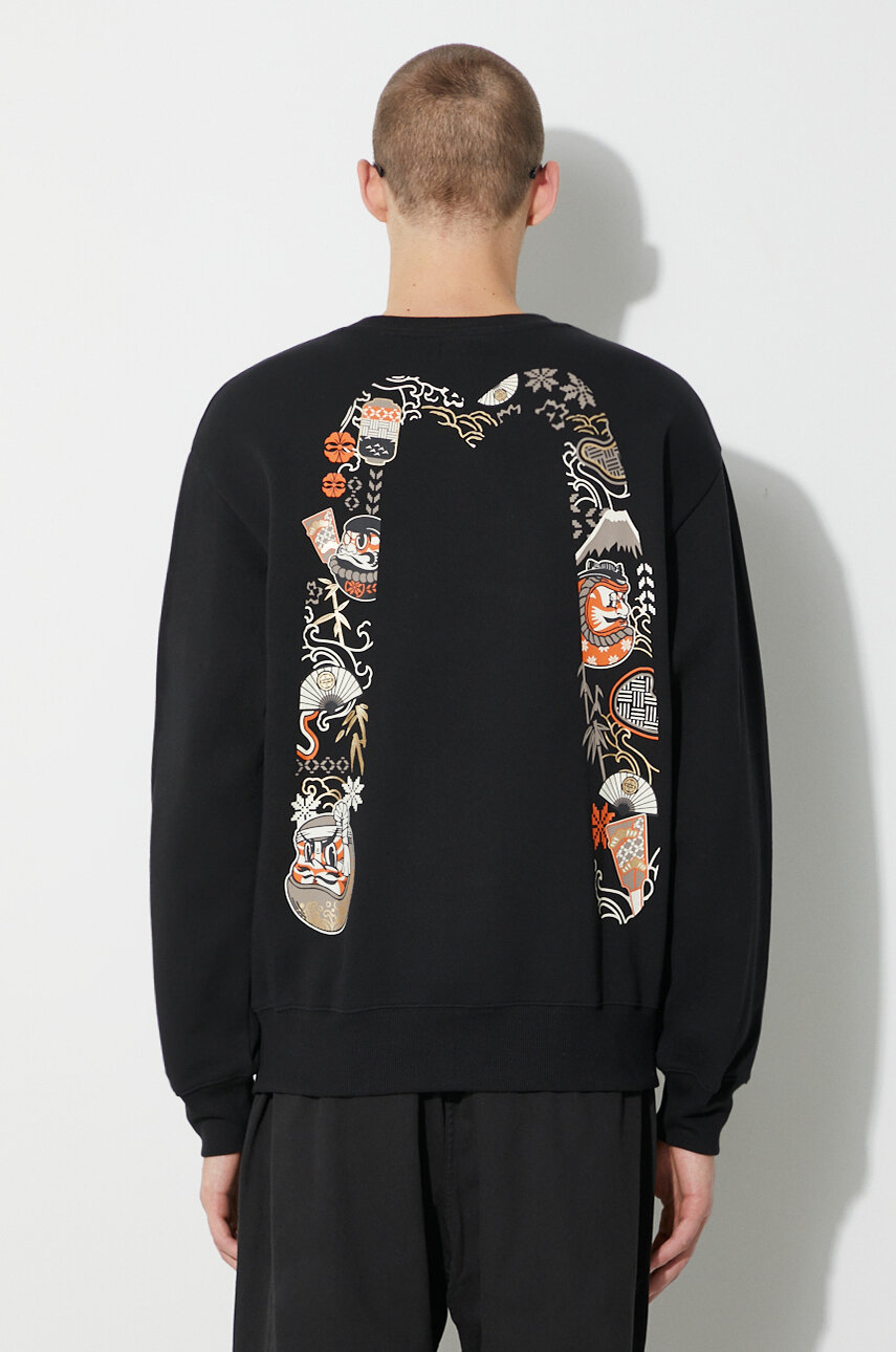 Evisu cotton sweatshirt Kabuki Daicock Printed PRM EU Evisu cotton sweatshirt Kabuki Daicock Printed PRM EU