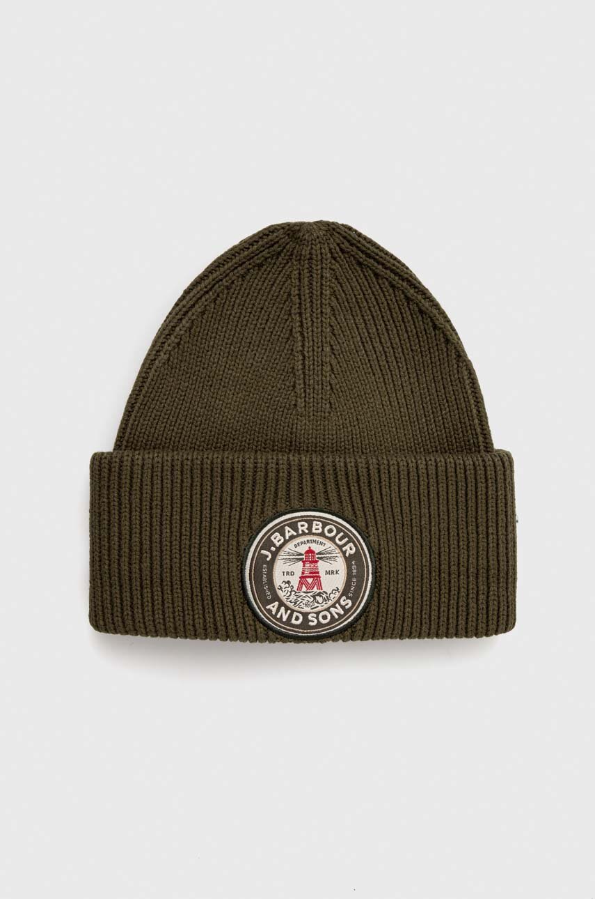 barbour mens bobble hat