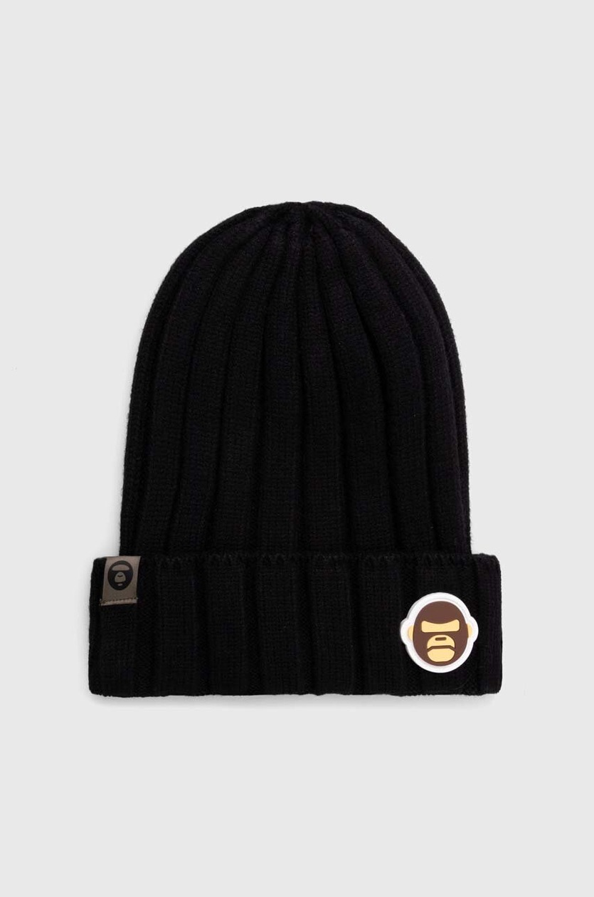 【032C】LOGO CASHMERE BLEND BEANIE BLACK LOGO CASHMERE BLEND BEANIE | 032c