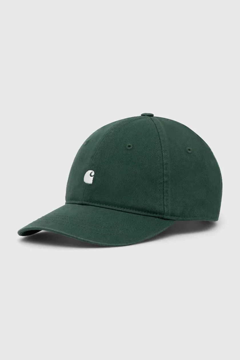 Carhartt WIP cotton baseball cap green color
