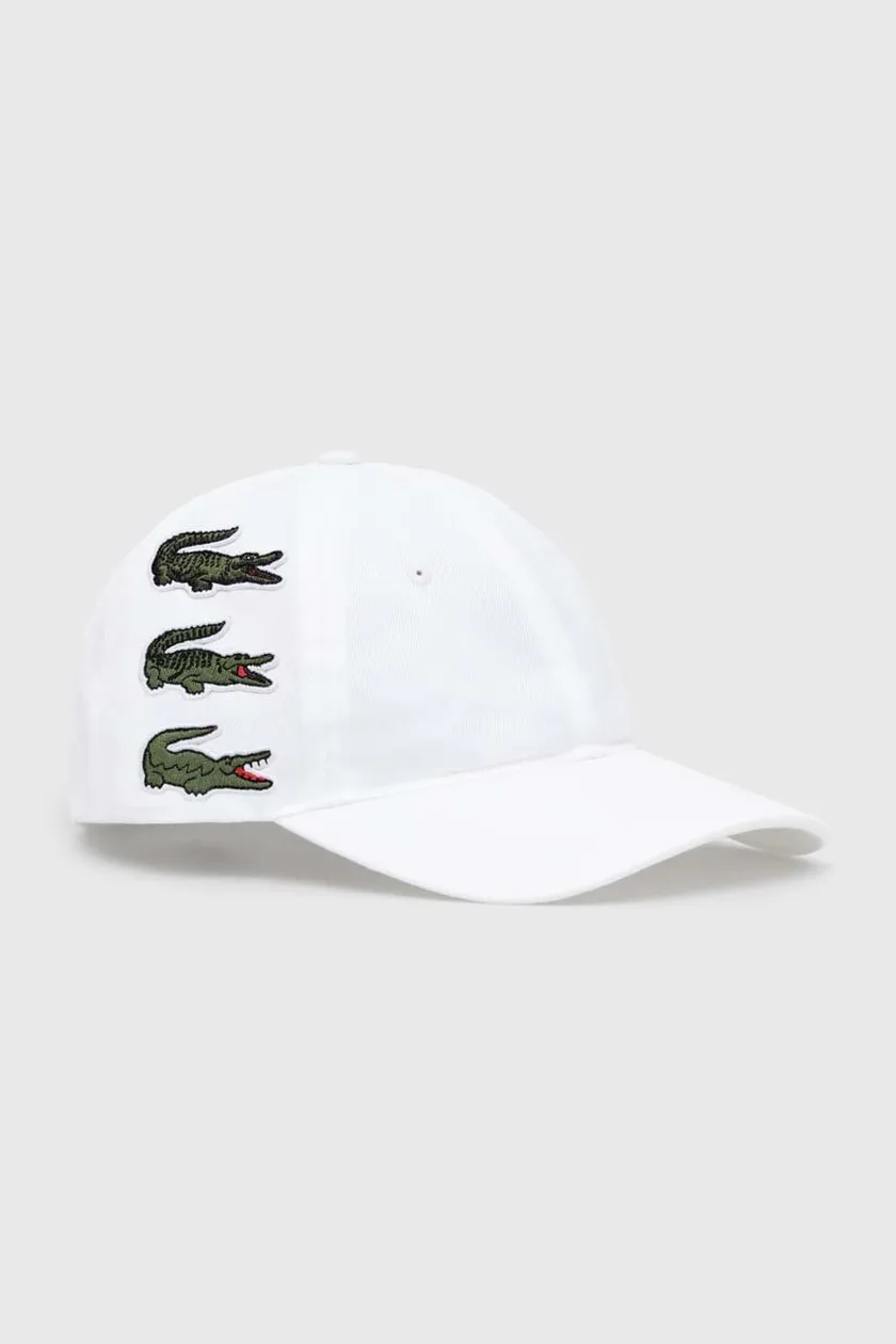 Lacoste cotton baseball cap white color RK3523 001 | buy on PRM