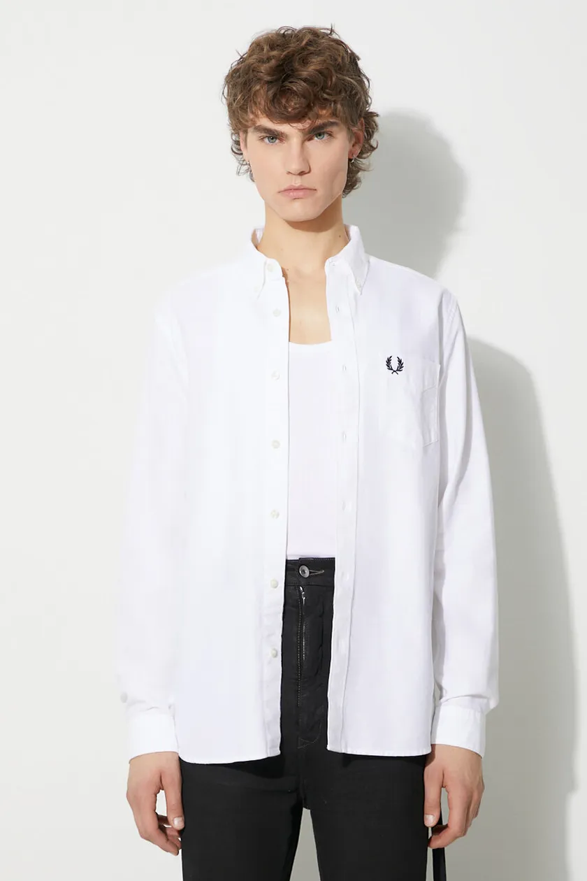 Fred perry cotton shirt on sale