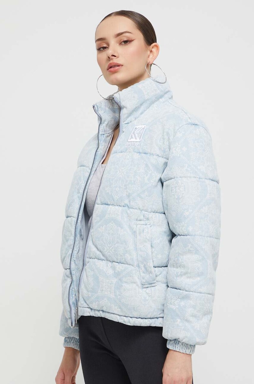 adidas by Stella McCartney kurtka sportowa kolor niebieski