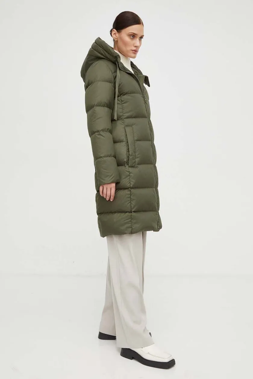 Пуховая куртка Marc OPolo женская цвет зелёный зимняя | ANSWEAR.ua