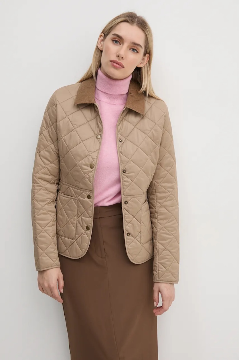 Brown barbour jacket womens on sale