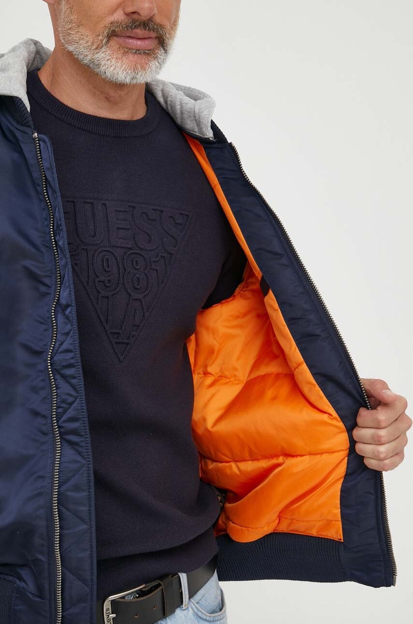 Куртка-бомбер Alpha Industries MA-1 ZH Back EMB чоловіча