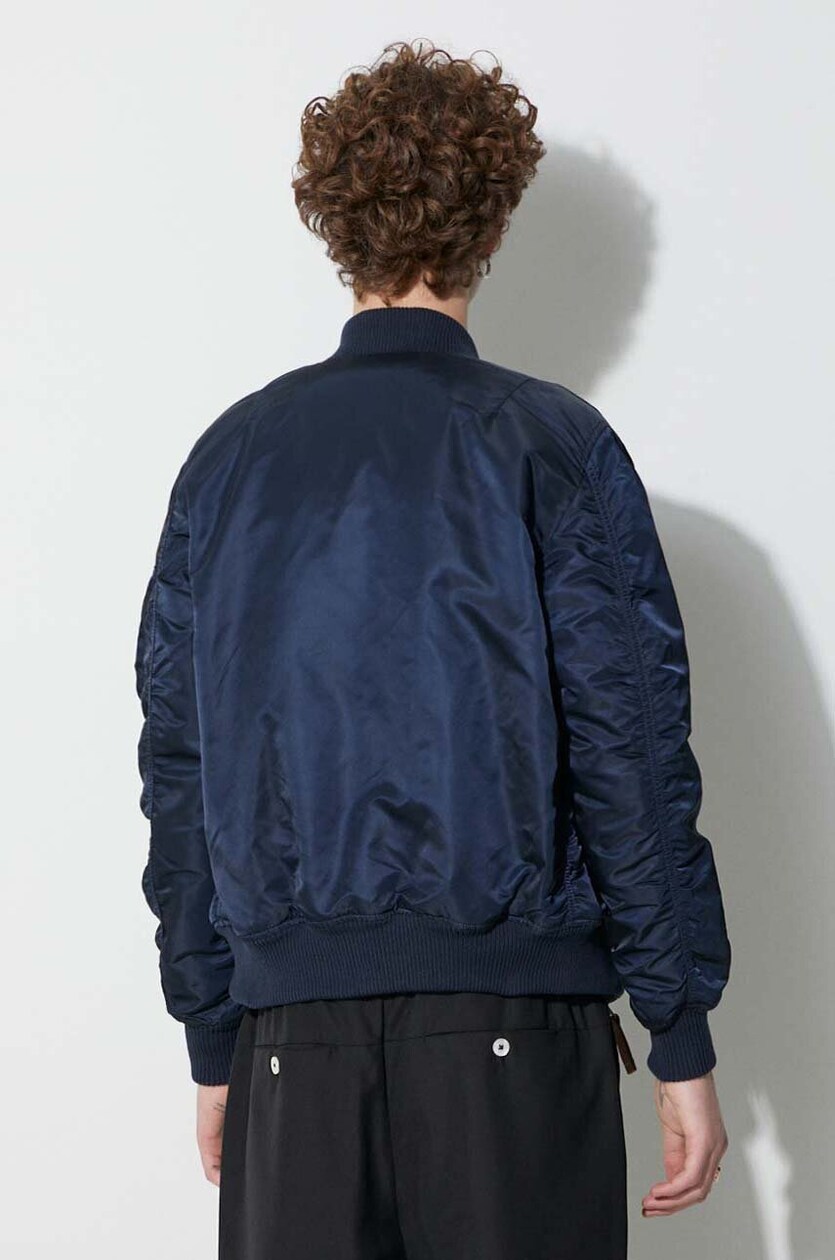 Alpha Industries bomber jacket MA 1 VF NASA men s navy blue col at PRM US