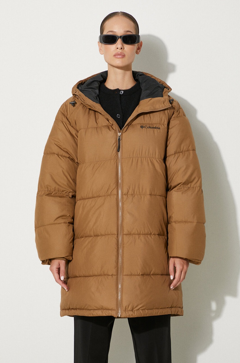 Columbia jacket M Pike Lake Parka men's brown color 2050921 at PRM US