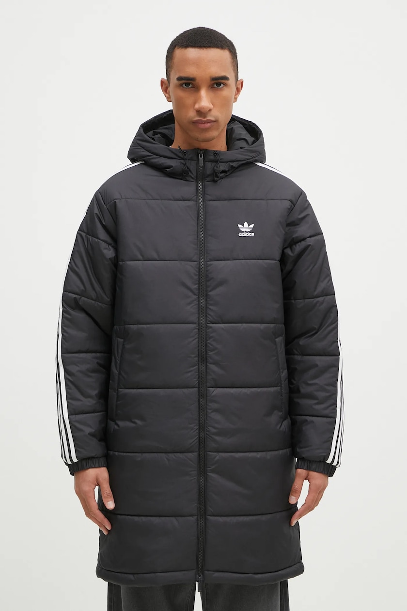 adidas Originals jacket Padded Coll men s black color IZ1835 at PRM US