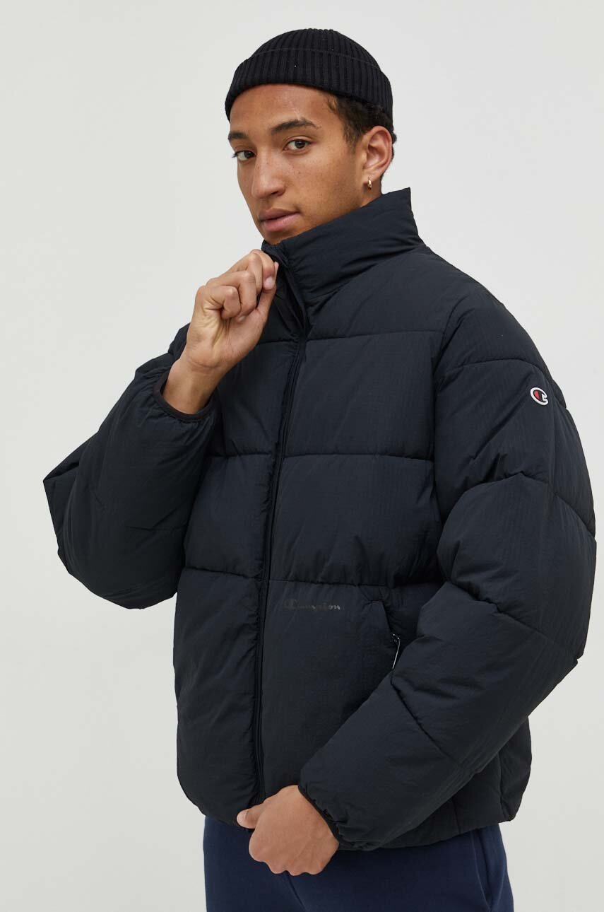 Champion jacket men's black color buy on PRM