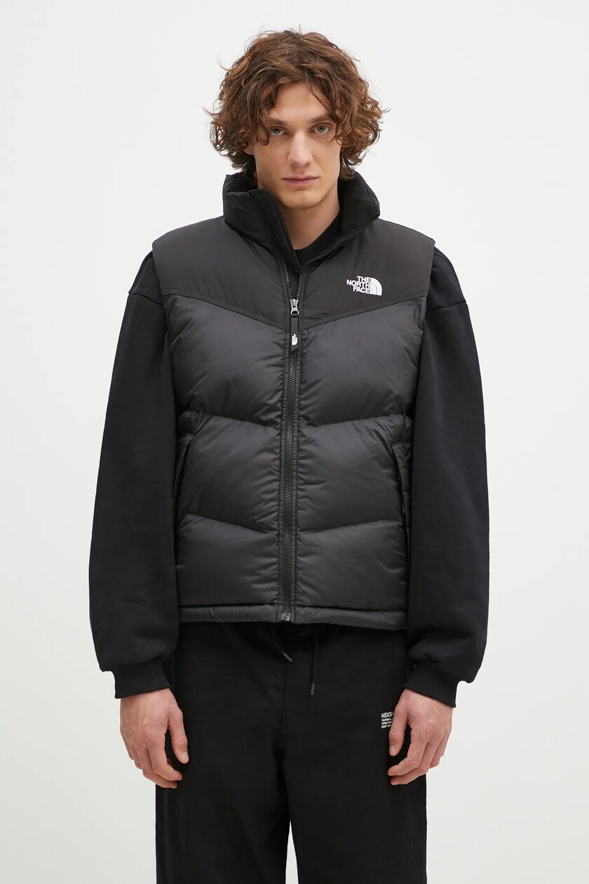 The North Face vest Saikuru Vest men's black color The North Face vest Saikuru Vest men's black color