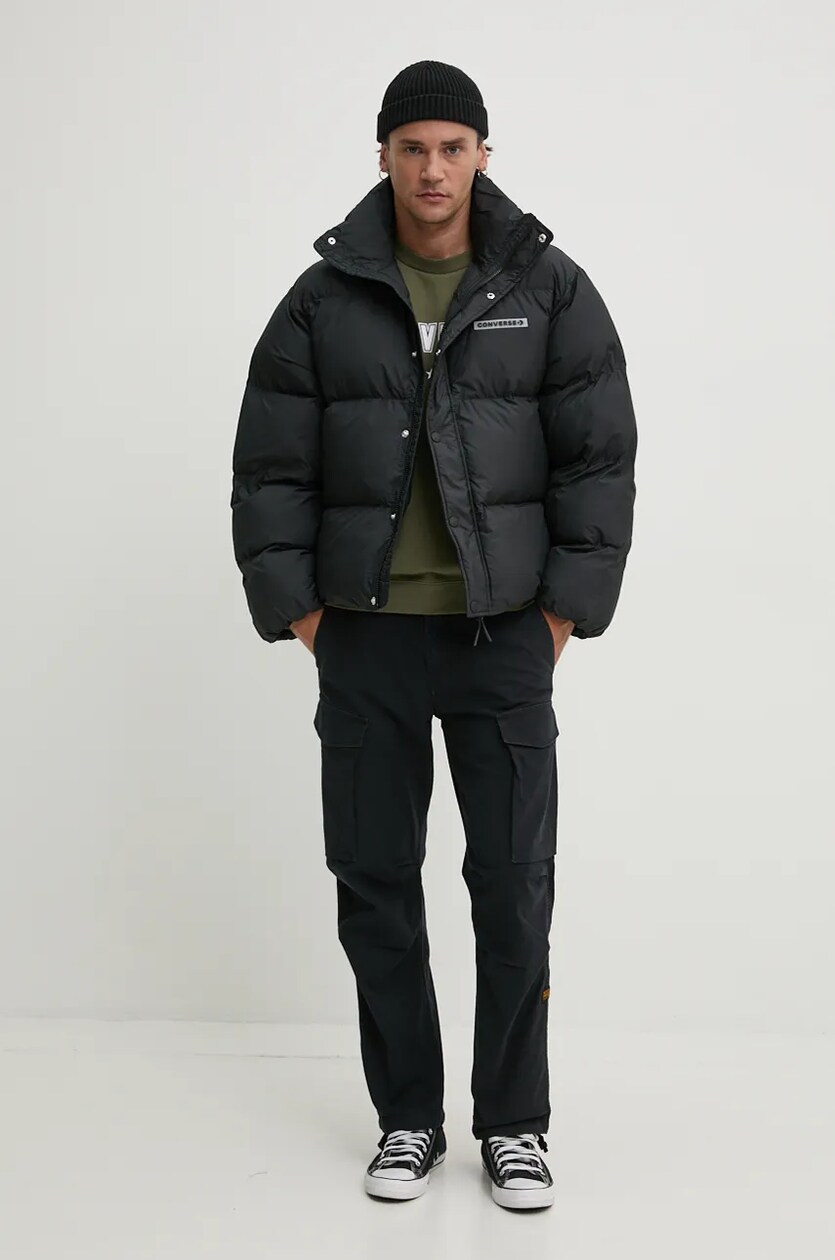 Giacca nera converse shop