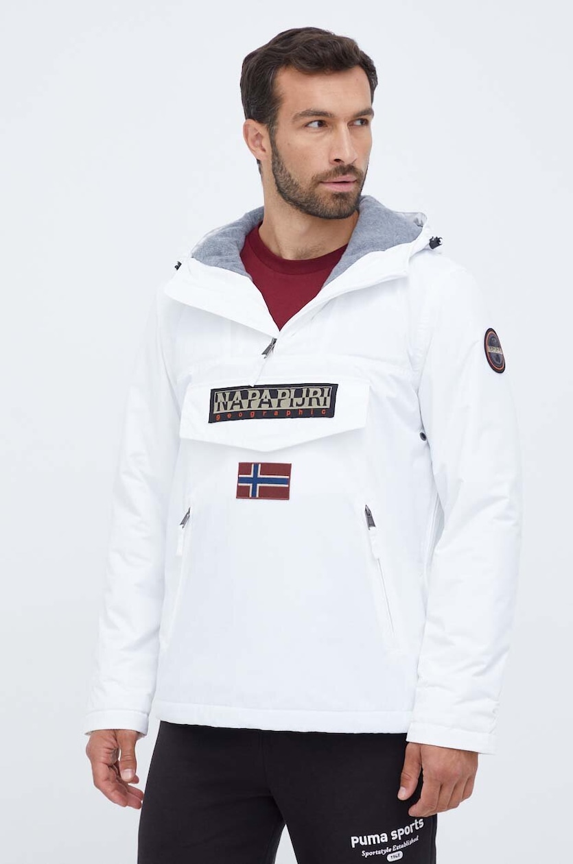 Piumino Napapijri Giubbotto Bianco Napapijri Giacca Giubbotto