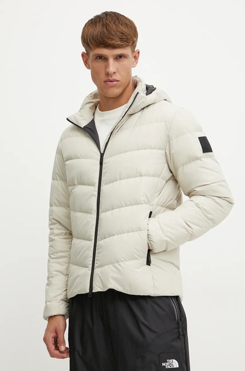 Jack Wolfskin kurtka puchowa Colonius m ska kolor szary zimowa 1207431
