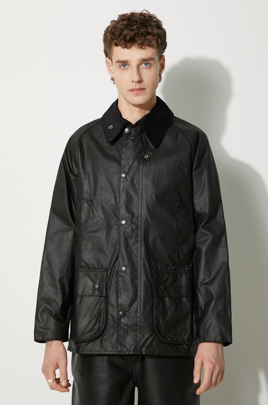 Barbour BEAUFORT WAX Oiled Jacket Coat green men 90s vintage