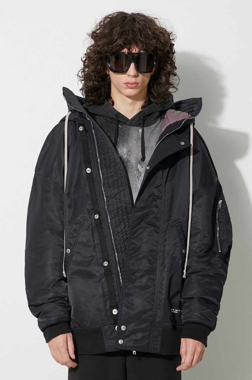 Rick Owens jacket men's black color at PRM US Rick Owens jacket men's black color at PRM US